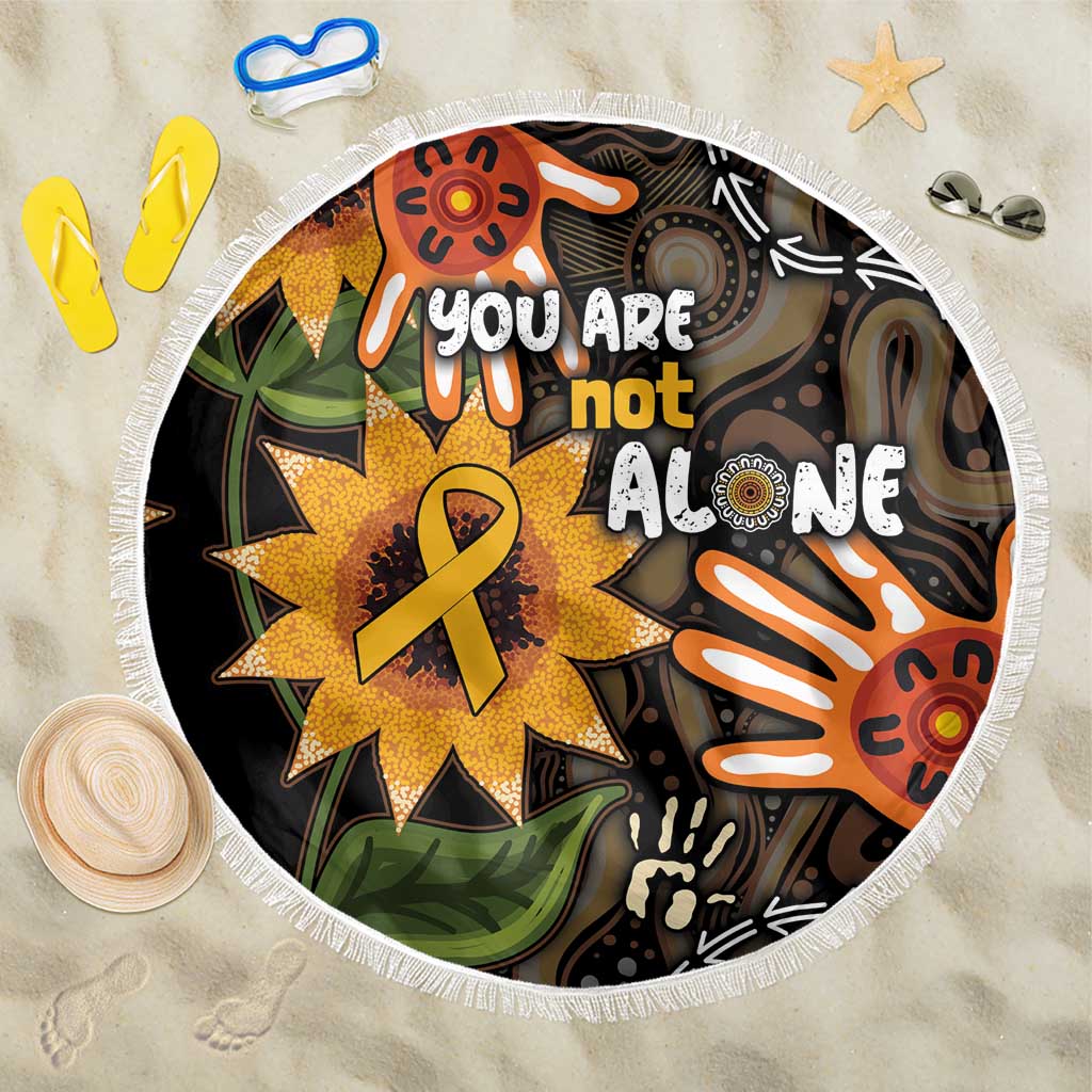 Australia Indigenous Beach Blanket You Are Not Alone
