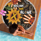 Australia Indigenous Beach Blanket You Are Not Alone