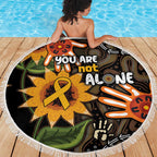Australia Indigenous Beach Blanket You Are Not Alone
