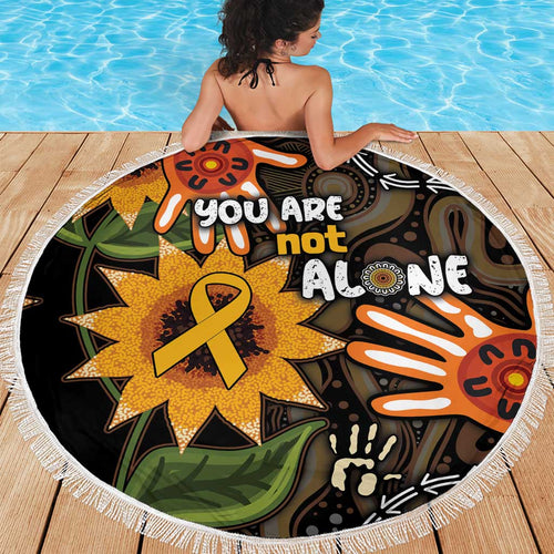 Australia Indigenous Beach Blanket You Are Not Alone