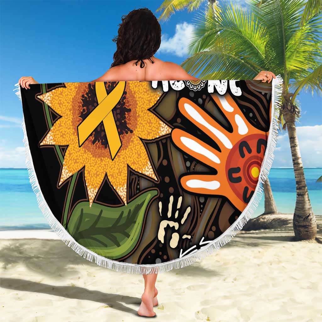 Australia Indigenous Beach Blanket You Are Not Alone
