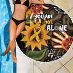 Australia Indigenous Beach Blanket You Are Not Alone