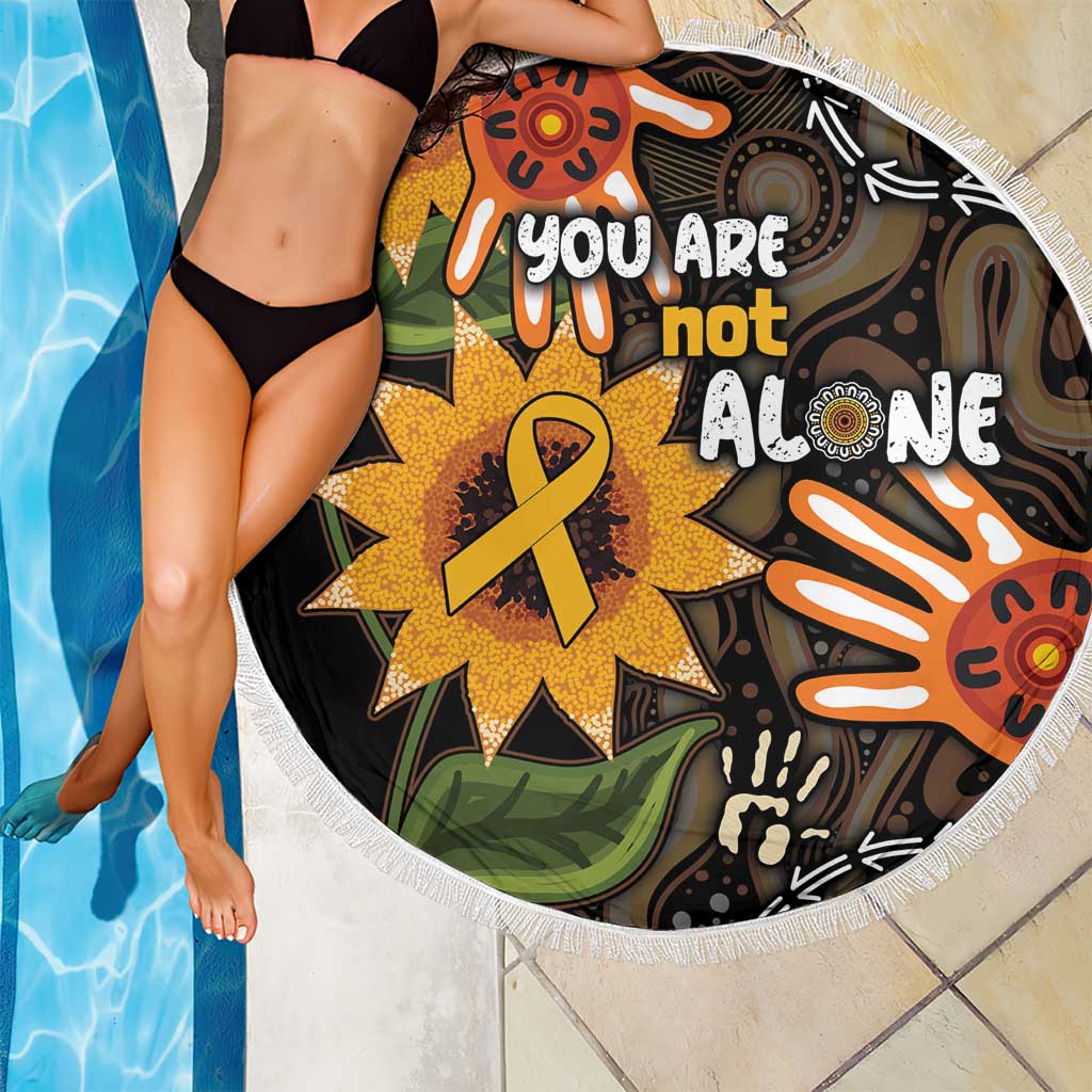 Australia Indigenous Beach Blanket You Are Not Alone