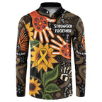 Australia Indigenous Button Sweatshirt You Are Not Alone