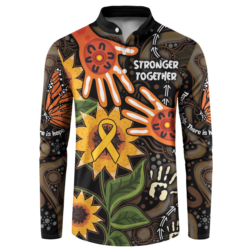 Australia Indigenous Button Sweatshirt You Are Not Alone