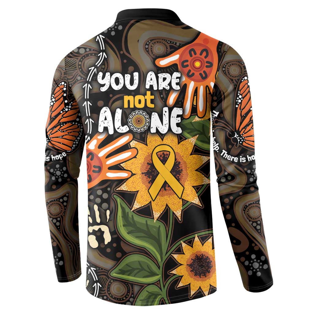 Australia Indigenous Button Sweatshirt You Are Not Alone