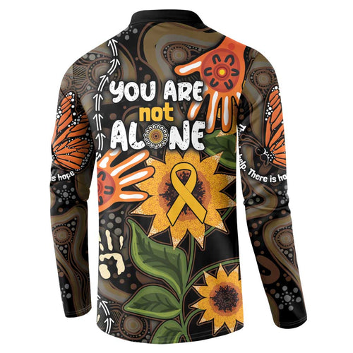 Australia Indigenous Button Sweatshirt You Are Not Alone