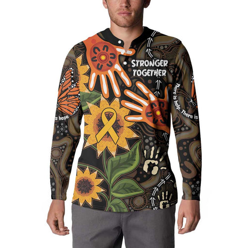 Australia Indigenous Button Sweatshirt You Are Not Alone