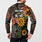 Australia Indigenous Button Sweatshirt You Are Not Alone