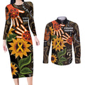 Australia Indigenous Couples Matching Long Sleeve Bodycon Dress and Long Sleeve Button Shirt You Are Not Alone