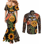 Australia Indigenous Couples Matching Mermaid Dress and Long Sleeve Button Shirt You Are Not Alone