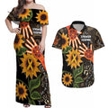 Australia Indigenous Couples Matching Off Shoulder Maxi Dress and Hawaiian Shirt You Are Not Alone
