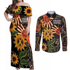 Australia Indigenous Couples Matching Off Shoulder Maxi Dress and Long Sleeve Button Shirt You Are Not Alone