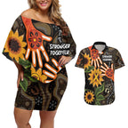 Australia Indigenous Couples Matching Off Shoulder Short Dress and Hawaiian Shirt You Are Not Alone