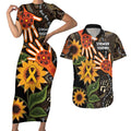 Australia Indigenous Couples Matching Short Sleeve Bodycon Dress and Hawaiian Shirt You Are Not Alone
