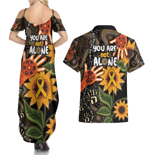 Australia Indigenous Couples Matching Summer Maxi Dress and Hawaiian Shirt You Are Not Alone