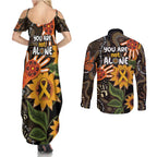 Australia Indigenous Couples Matching Summer Maxi Dress and Long Sleeve Button Shirt You Are Not Alone