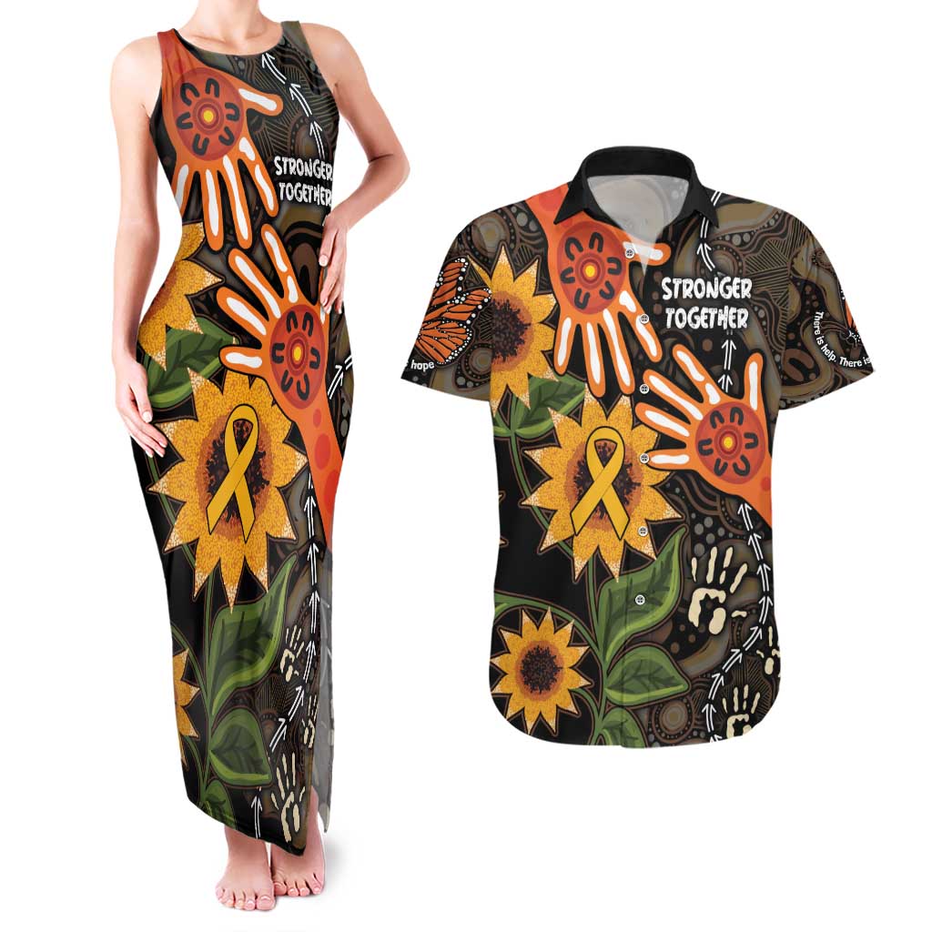 Australia Indigenous Couples Matching Tank Maxi Dress and Hawaiian Shirt You Are Not Alone