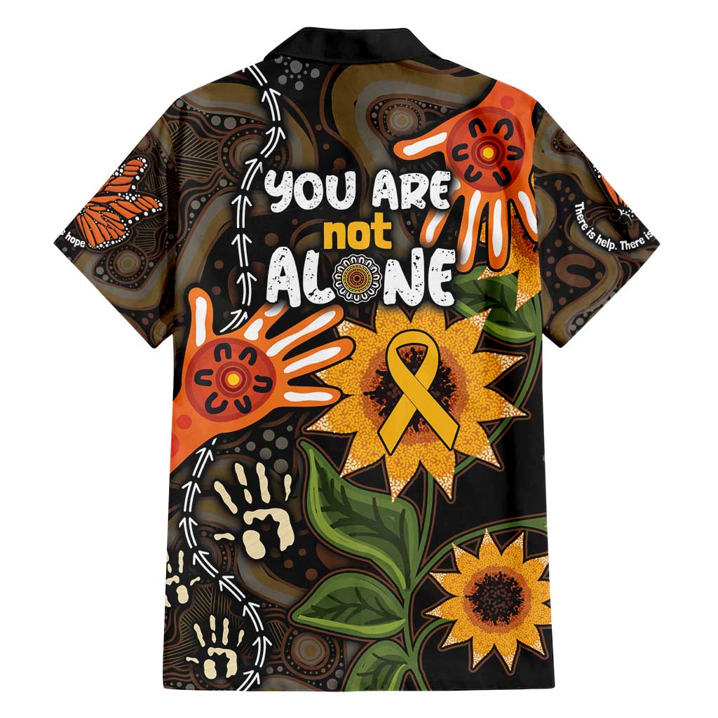 Australia Indigenous Family Matching Long Sleeve Bodycon Dress and Hawaiian Shirt You Are Not Alone
