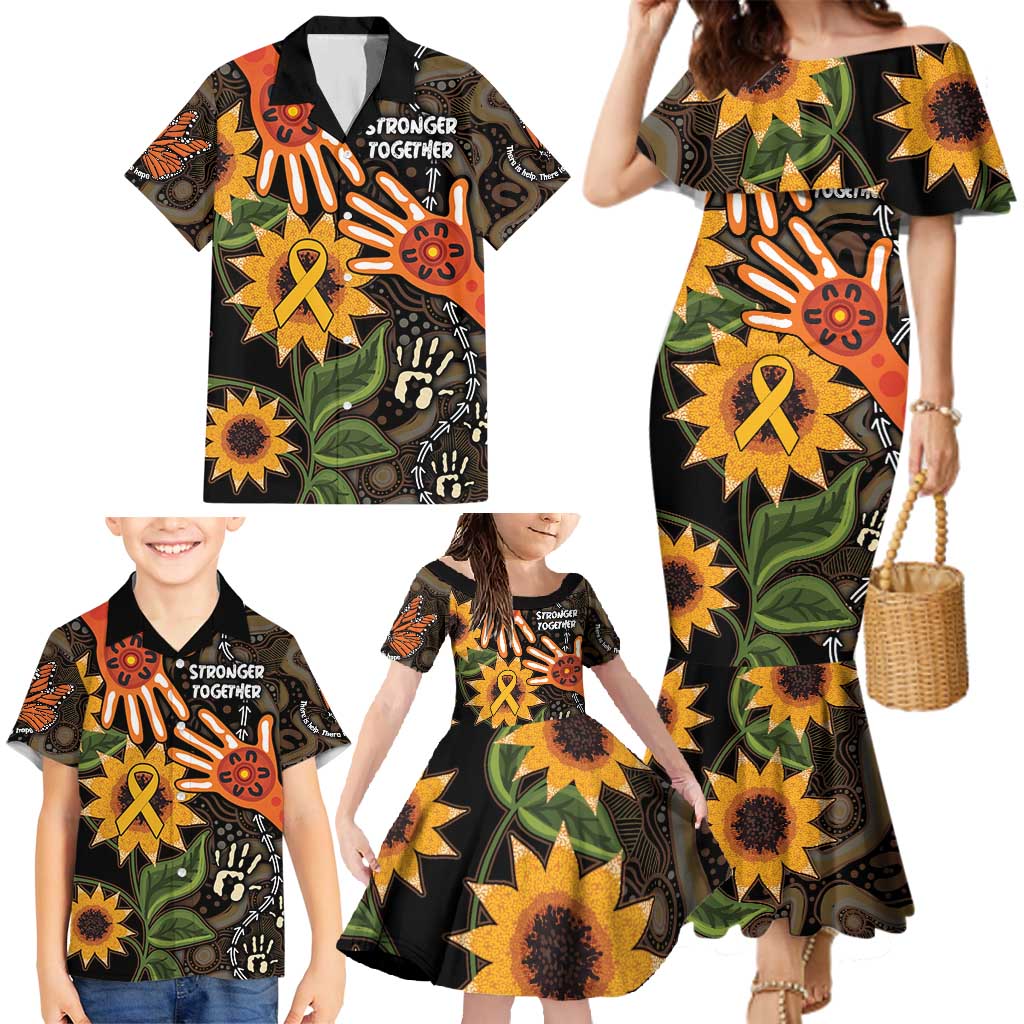Australia Indigenous Family Matching Mermaid Dress and Hawaiian Shirt You Are Not Alone