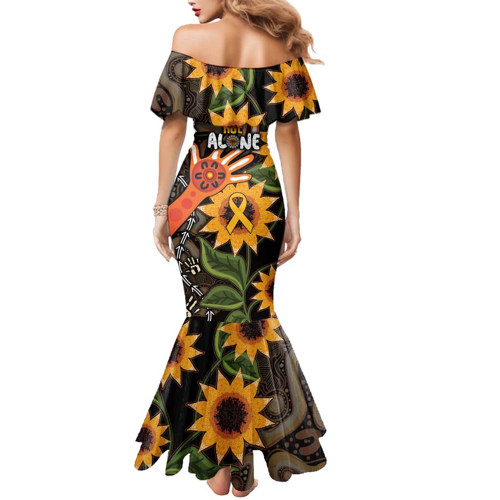Australia Indigenous Family Matching Mermaid Dress and Hawaiian Shirt You Are Not Alone