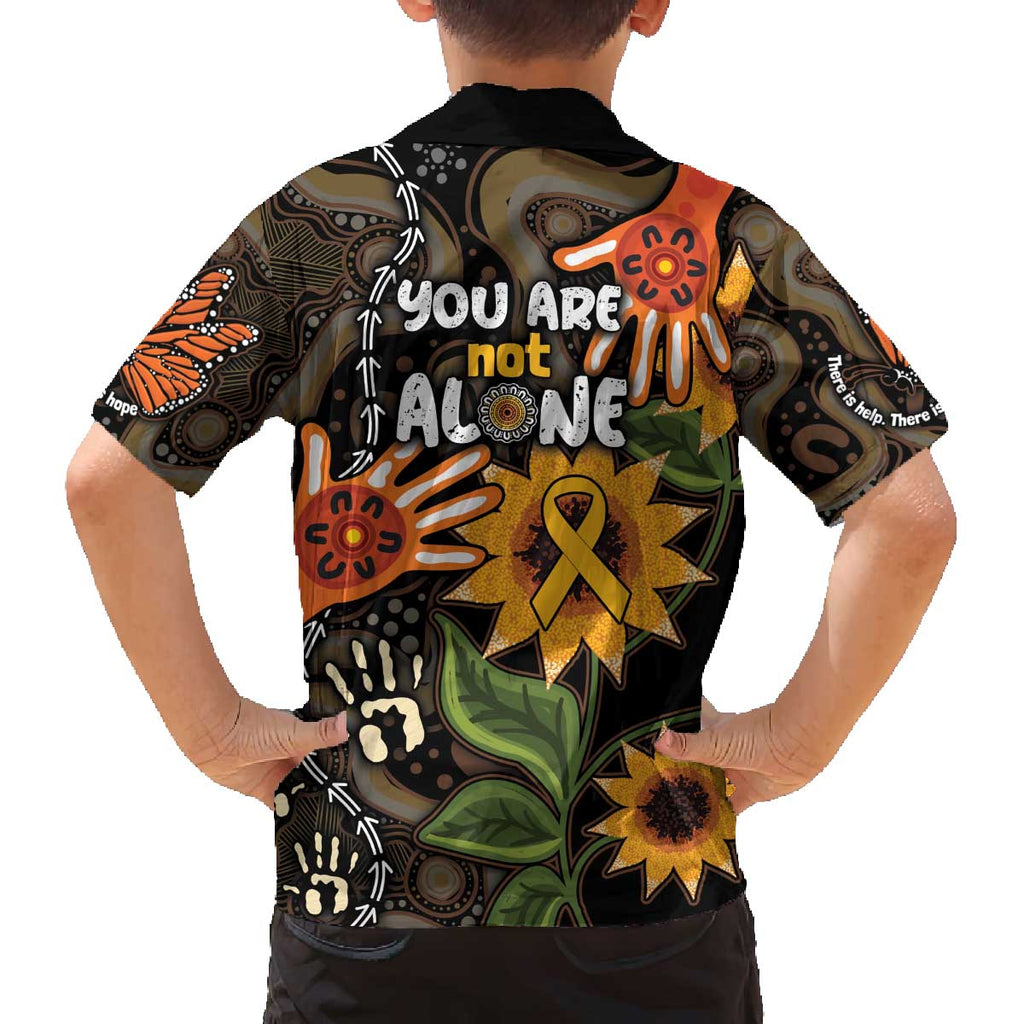 Australia Indigenous Family Matching Off The Shoulder Long Sleeve Dress and Hawaiian Shirt You Are Not Alone