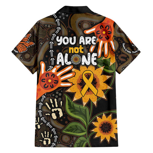 Australia Indigenous Family Matching Off The Shoulder Long Sleeve Dress and Hawaiian Shirt You Are Not Alone