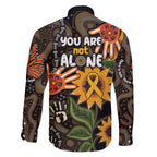 Australia Indigenous Family Matching Off The Shoulder Long Sleeve Dress and Hawaiian Shirt You Are Not Alone