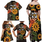 Australia Indigenous Family Matching Off Shoulder Maxi Dress and Hawaiian Shirt You Are Not Alone