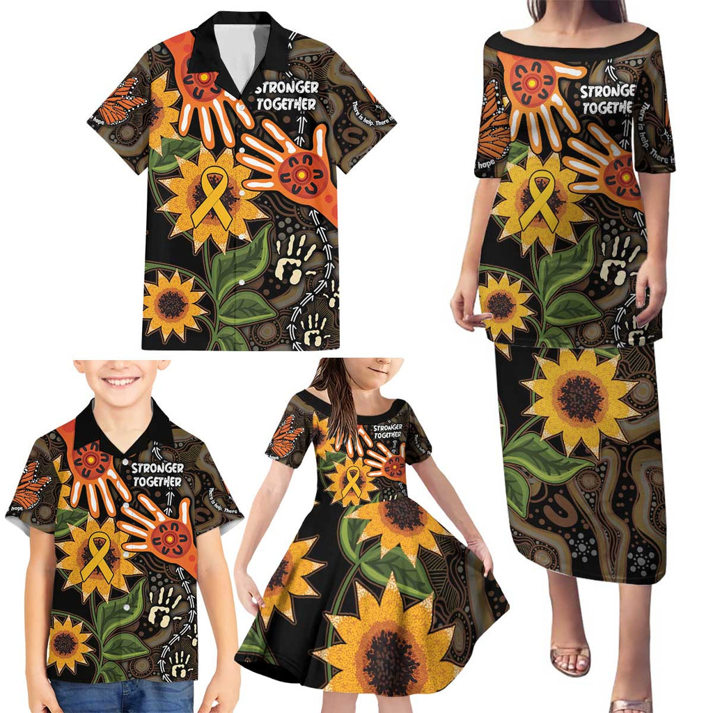 Australia Indigenous Family Matching Puletasi and Hawaiian Shirt You Are Not Alone
