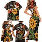 Australia Indigenous Family Matching Short Sleeve Bodycon Dress and Hawaiian Shirt You Are Not Alone