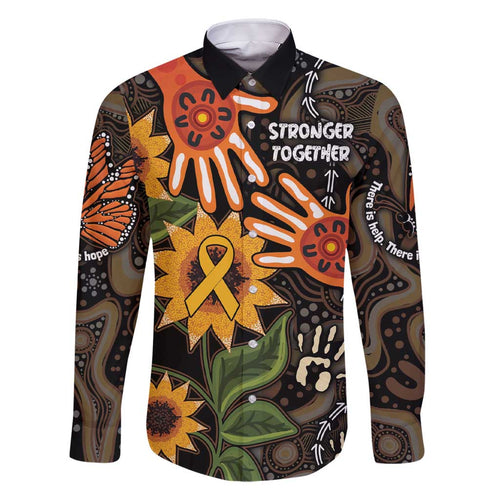 Australia Indigenous Family Matching Short Sleeve Bodycon Dress and Hawaiian Shirt You Are Not Alone