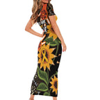 Australia Indigenous Family Matching Short Sleeve Bodycon Dress and Hawaiian Shirt You Are Not Alone