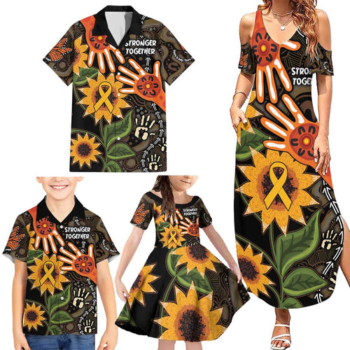 Australia Indigenous Family Matching Summer Maxi Dress and Hawaiian Shirt You Are Not Alone