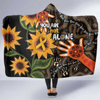 Australia Indigenous Hooded Blanket You Are Not Alone