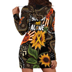Australia Indigenous Hoodie Dress You Are Not Alone