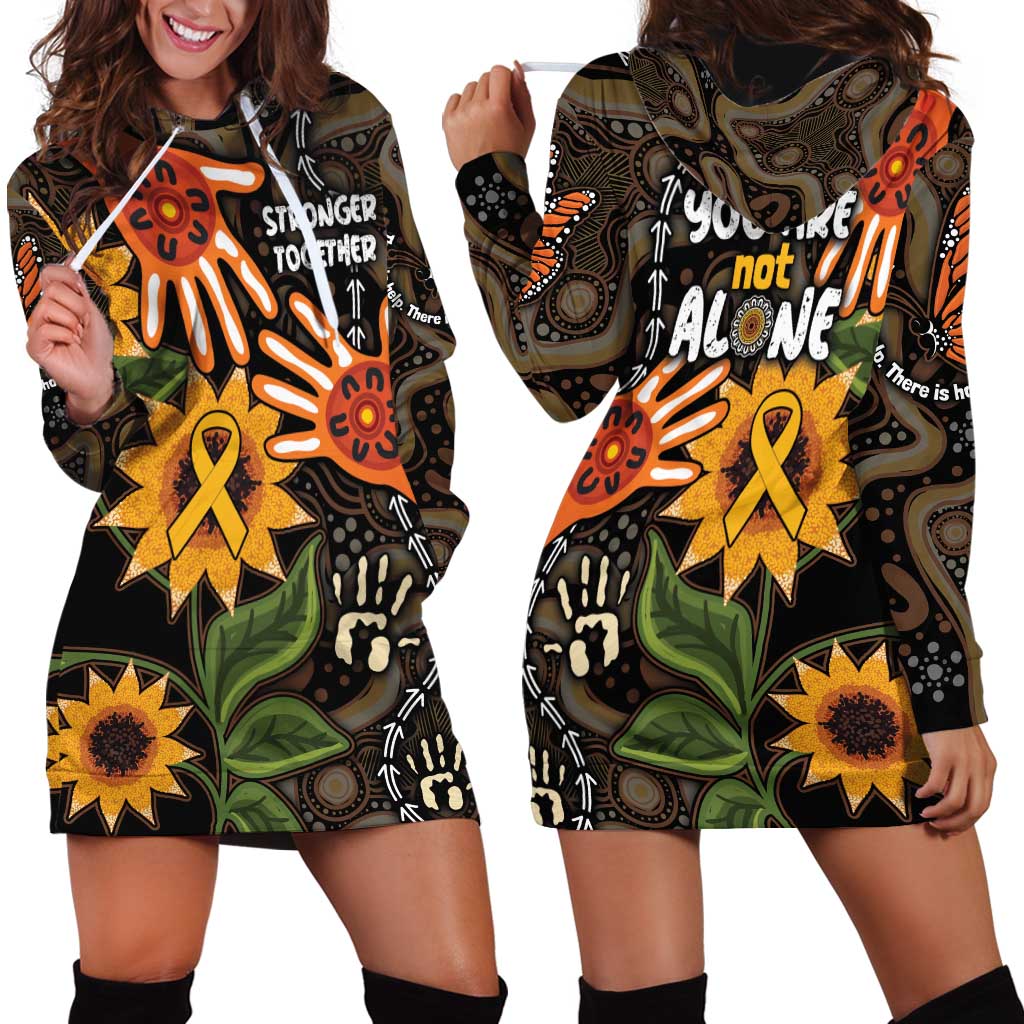 Australia Indigenous Hoodie Dress You Are Not Alone