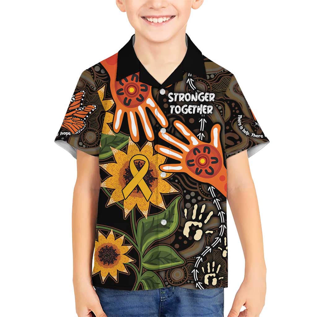 Australia Indigenous Kid Hawaiian Shirt You Are Not Alone