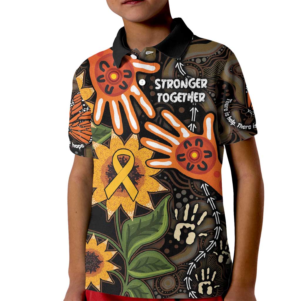 Australia Indigenous Kid Polo Shirt You Are Not Alone