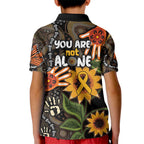 Australia Indigenous Kid Polo Shirt You Are Not Alone