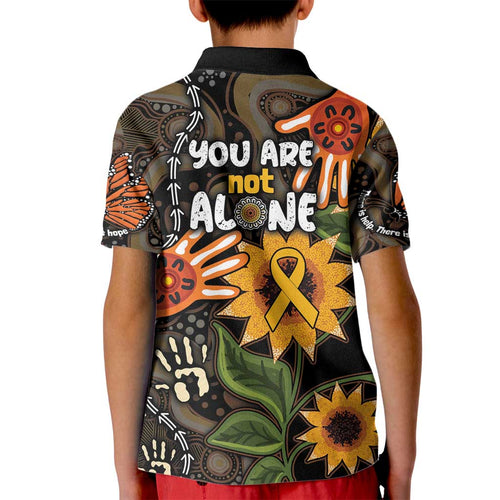 Australia Indigenous Kid Polo Shirt You Are Not Alone
