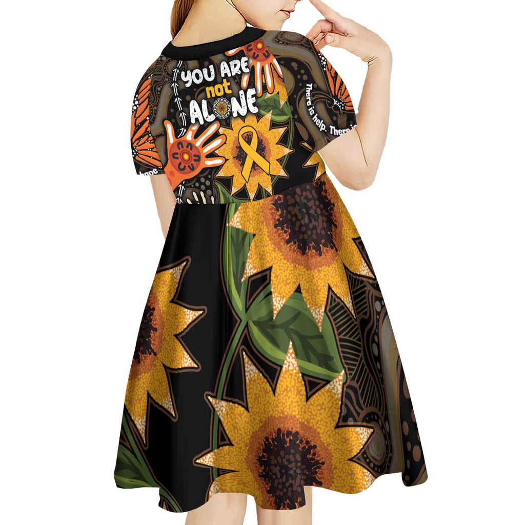 Australia Indigenous Kid Short Sleeve Dress You Are Not Alone