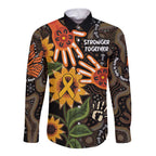 Australia Indigenous Long Sleeve Button Shirt You Are Not Alone
