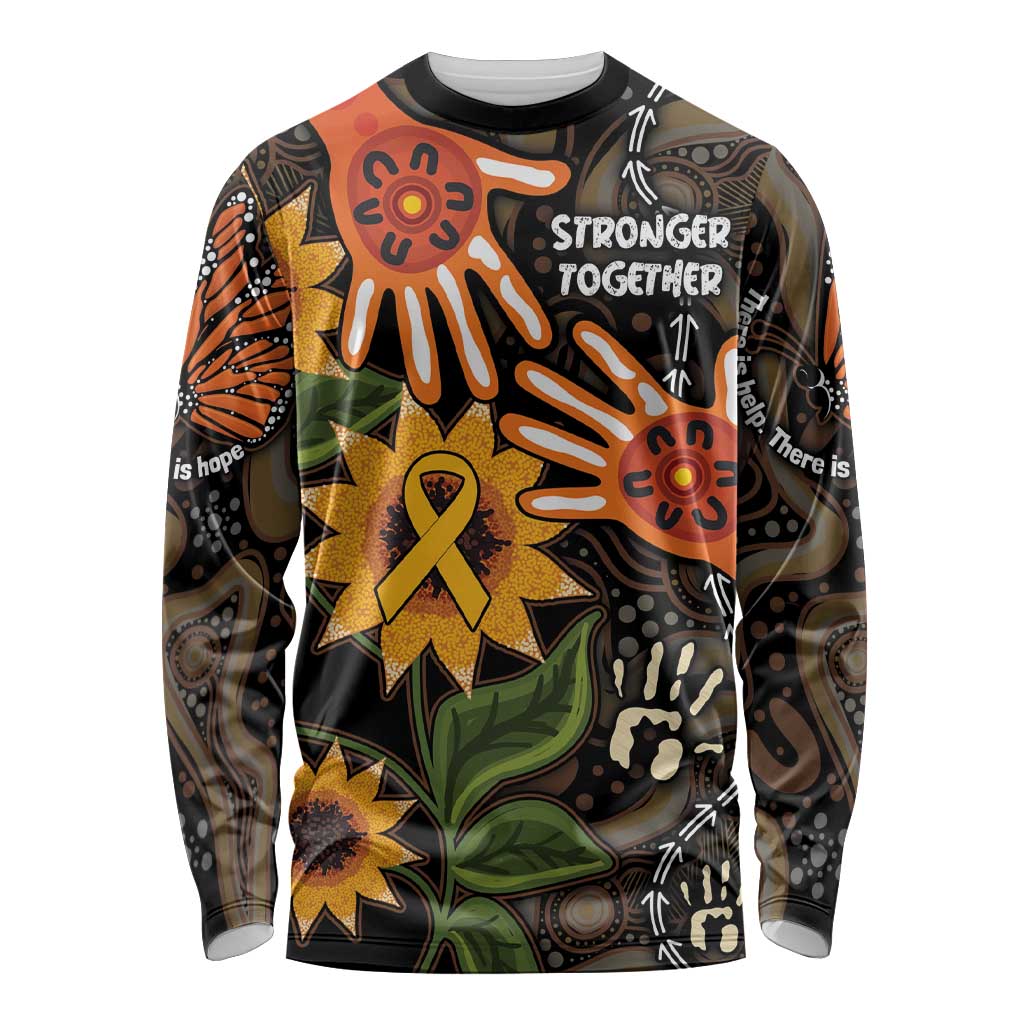 Australia Indigenous Long Sleeve Shirt You Are Not Alone