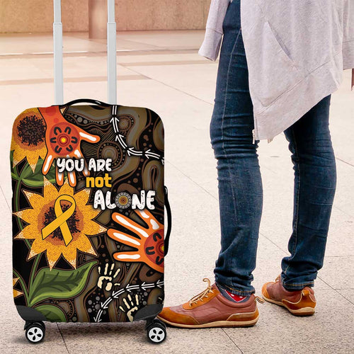 Australia Indigenous Luggage Cover You Are Not Alone