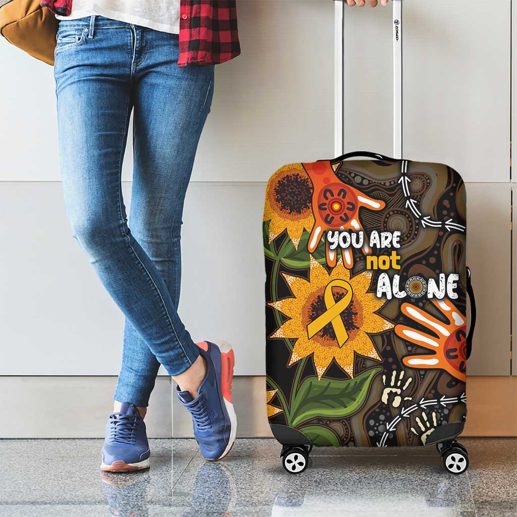 Australia Indigenous Luggage Cover You Are Not Alone