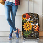 Australia Indigenous Luggage Cover You Are Not Alone