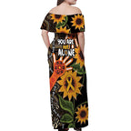 Australia Indigenous Off Shoulder Maxi Dress You Are Not Alone