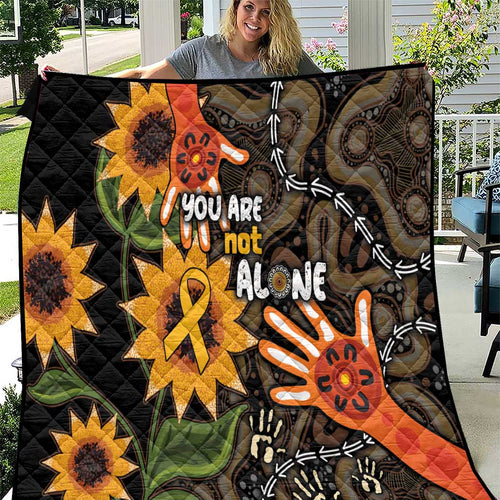 Australia Indigenous Quilt You Are Not Alone