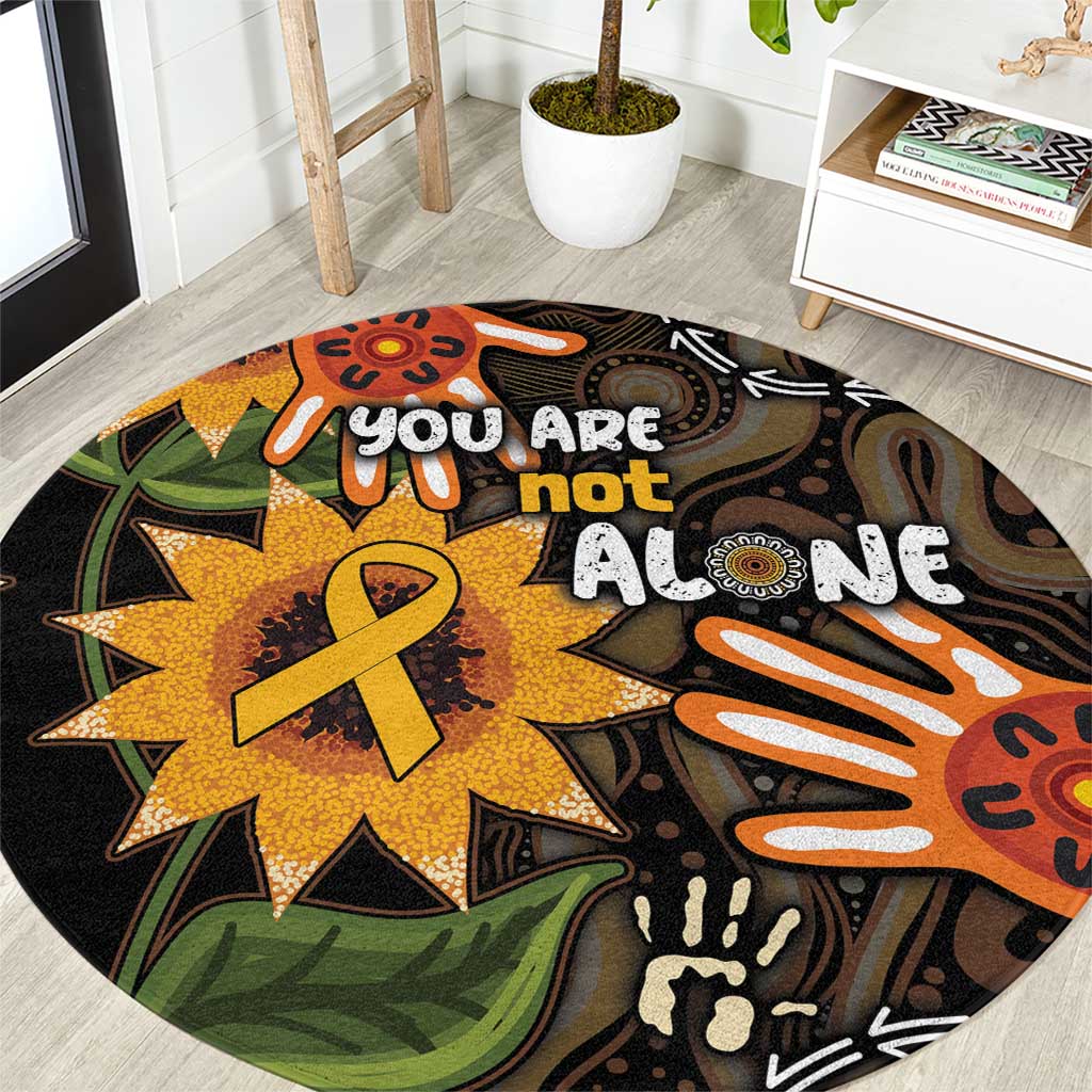 Australia Indigenous Round Carpet You Are Not Alone